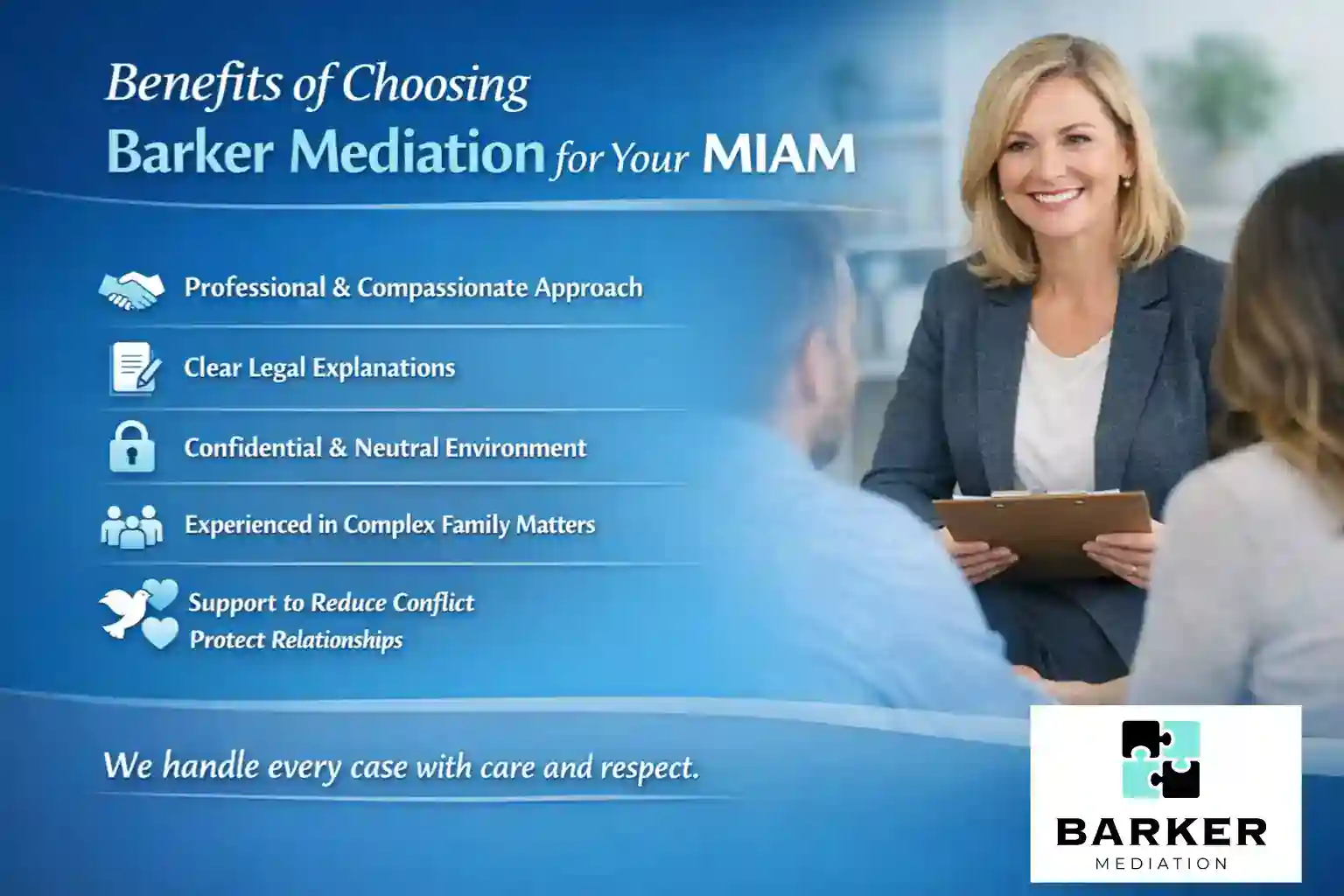 Benefits of Choosing Barker Mediation for Your MIAM Birmingham